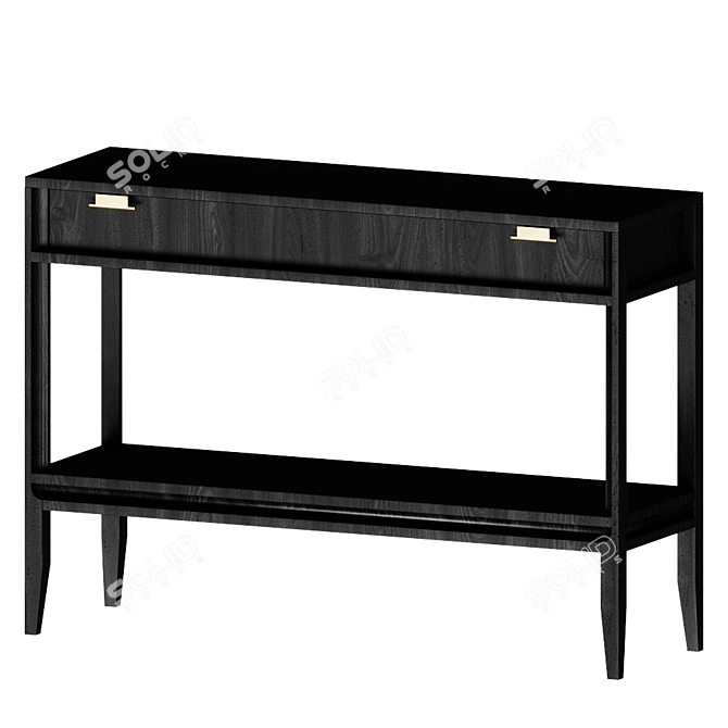 Urban Console: Drawer & Shelf 3D model image 1