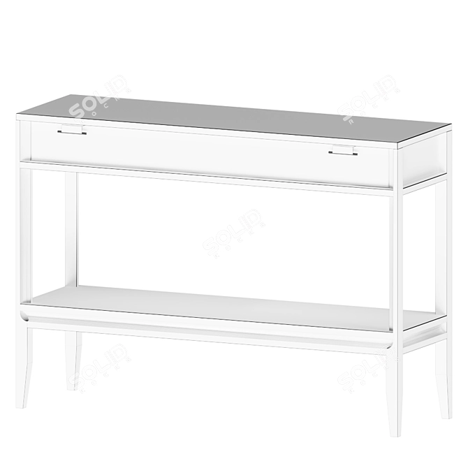 Urban Console: Drawer & Shelf 3D model image 2