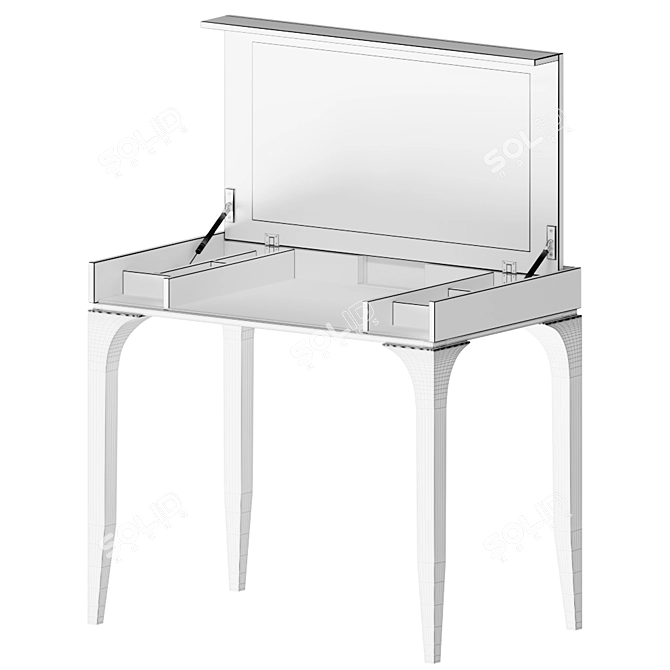 Elegant Bridge Dressing Table. 3D model image 2