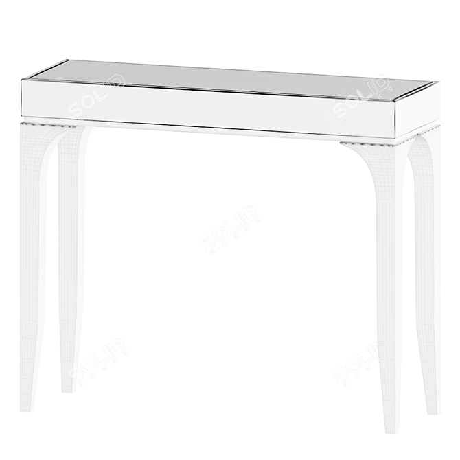 Modern Narrow Bridge Console 3D model image 2