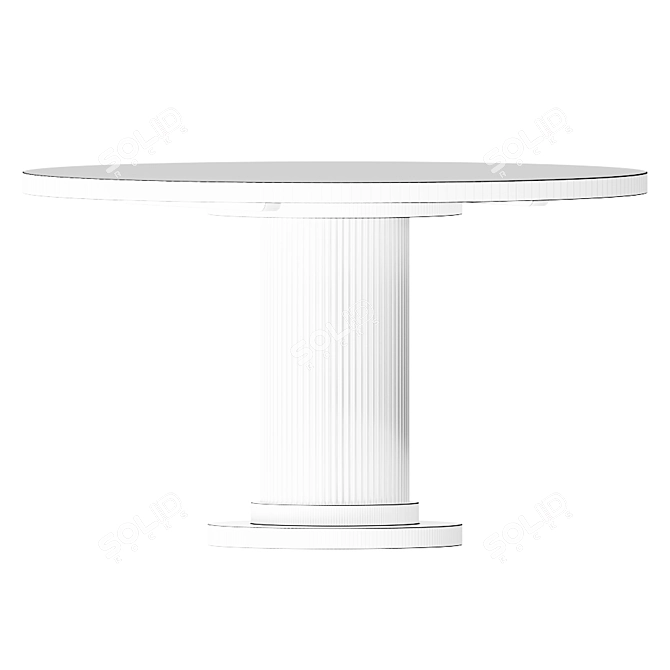 Byron Round Dining Table 3D model image 2