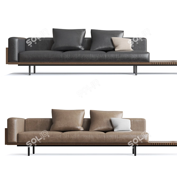 Elevate Your Space with Minotti Brasilia Sofas 3D model image 1