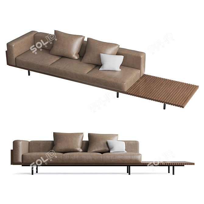 Elevate Your Space with Minotti Brasilia Sofas 3D model image 2