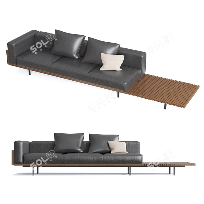 Elevate Your Space with Minotti Brasilia Sofas 3D model image 3