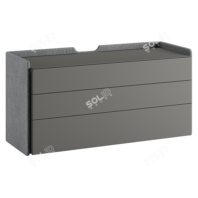 Pianca Chloe: Stylish Chest of Drawers 3D model image 2