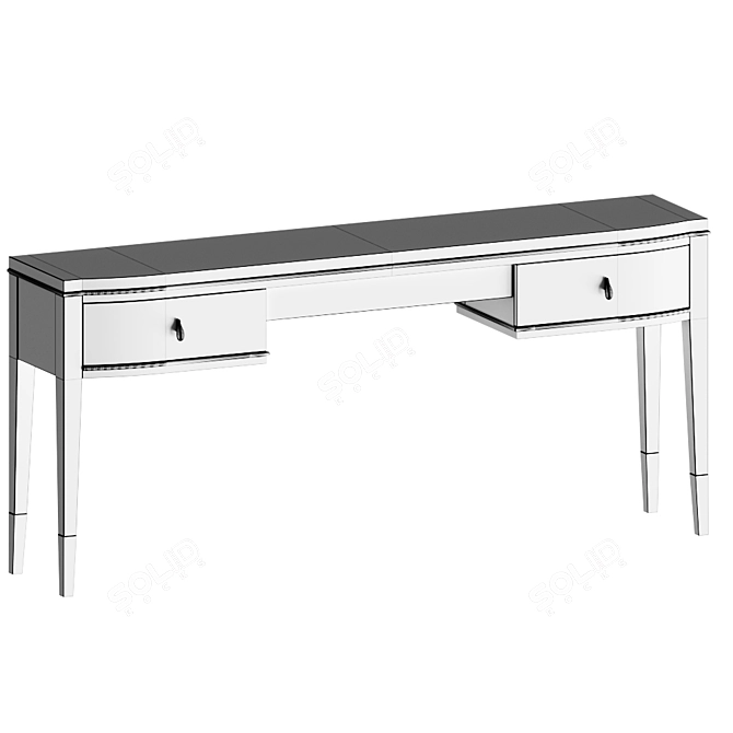 Timeless Elegance: Grand Classic Writing Desk 3D model image 2