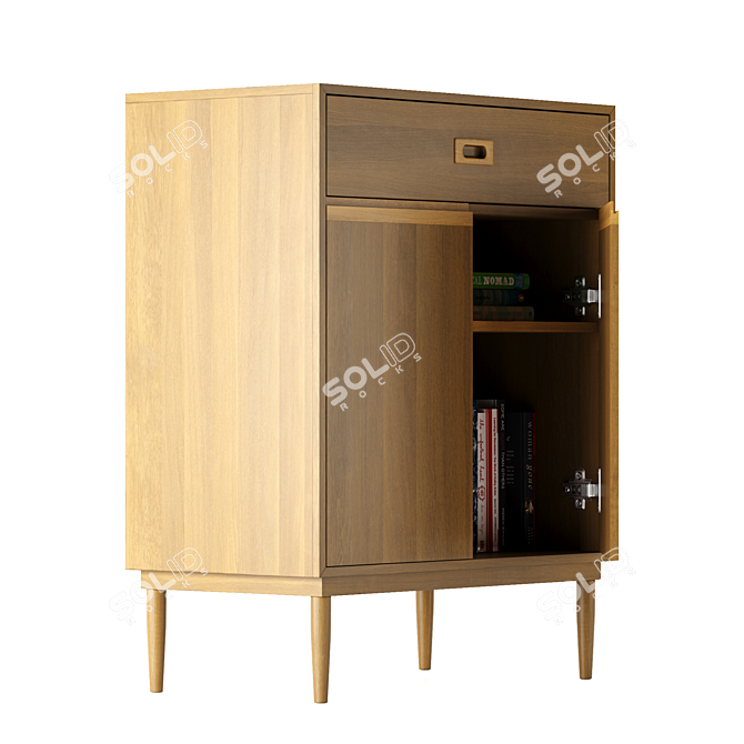 Karimoku 40Dx66Wx87H cm Cabinet 3D model image 3