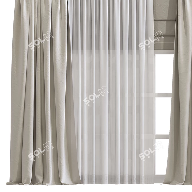 Luxury Drapery 939 3D model image 3