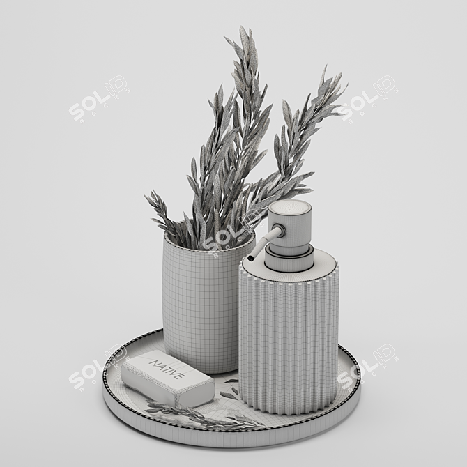 Premium Decorative Set: High Quality 3D Objects 3D model image 2