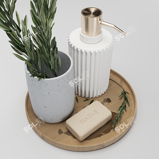 Premium Decorative Set: High Quality 3D Objects 3D model image 4