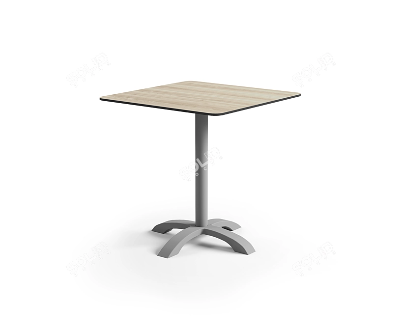 Elegant VIC Outdoor Dining Table 3D model image 1