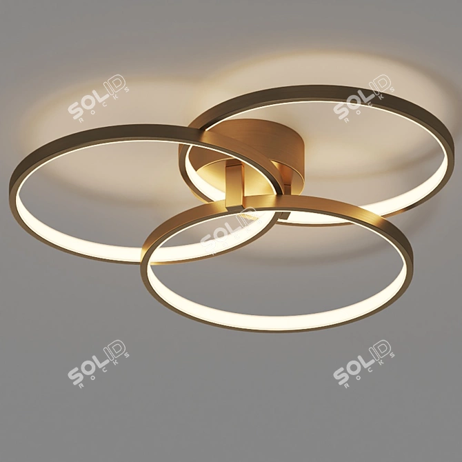 Orion LED Ceiling Light: Create a Stunning Ambience 3D model image 3