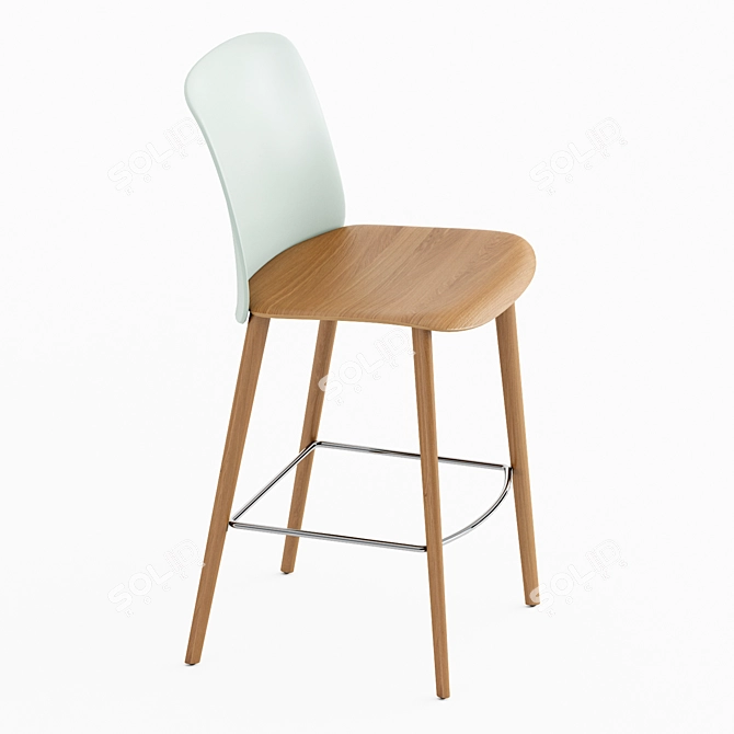 Mixu Barstool: Contemporary Elegance for Any Space 3D model image 5