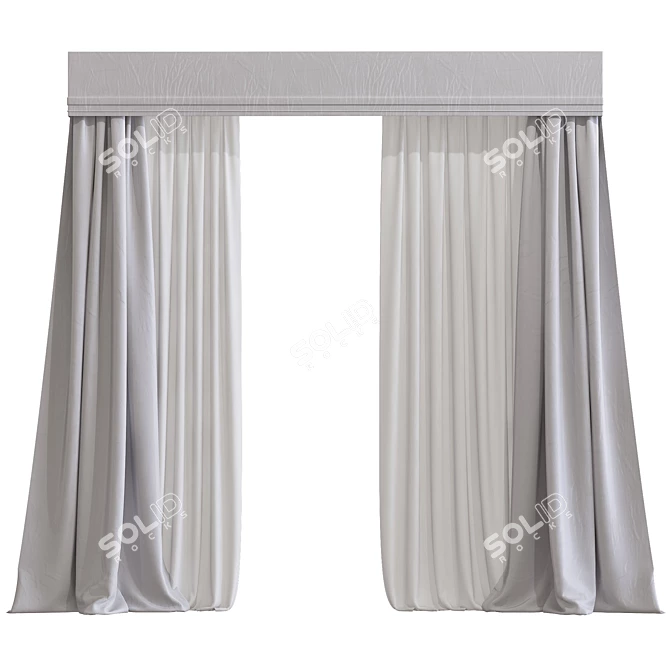 Revamped and Refined: Curtain 946 3D model image 1