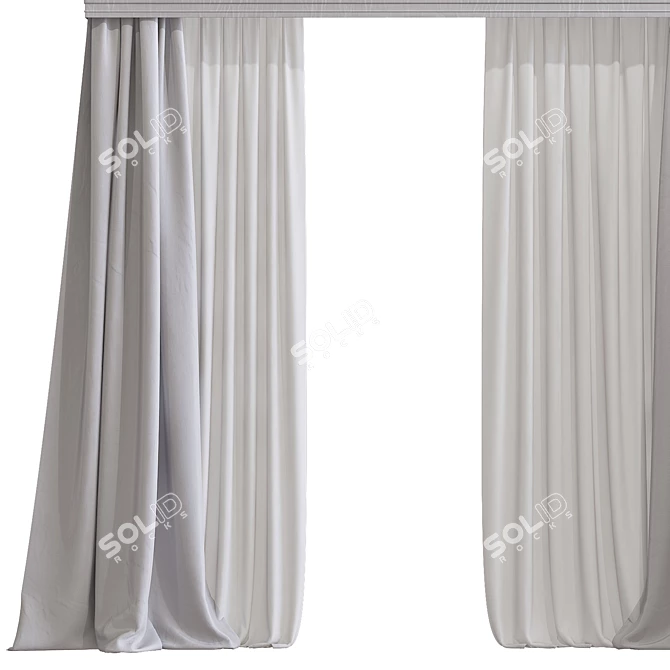 Revamped and Refined: Curtain 946 3D model image 3