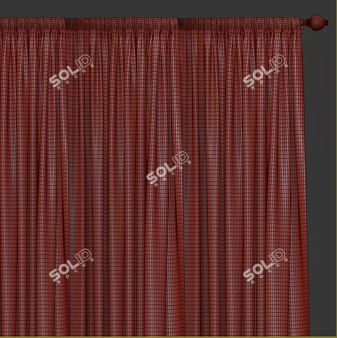 Revamped Curtain Design: 949 3D model image 4