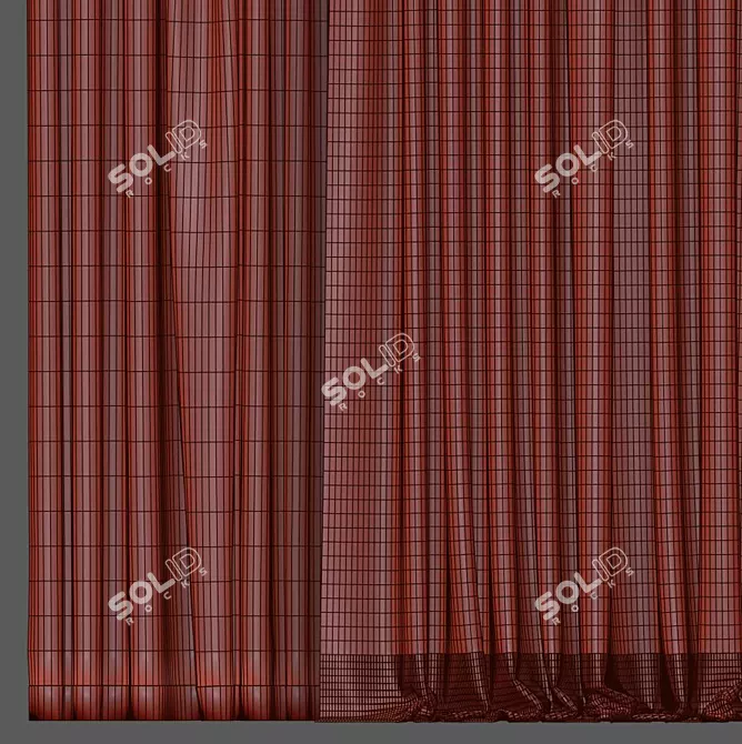 Title: 951 Curtain - Crafted with Precision 3D model image 5