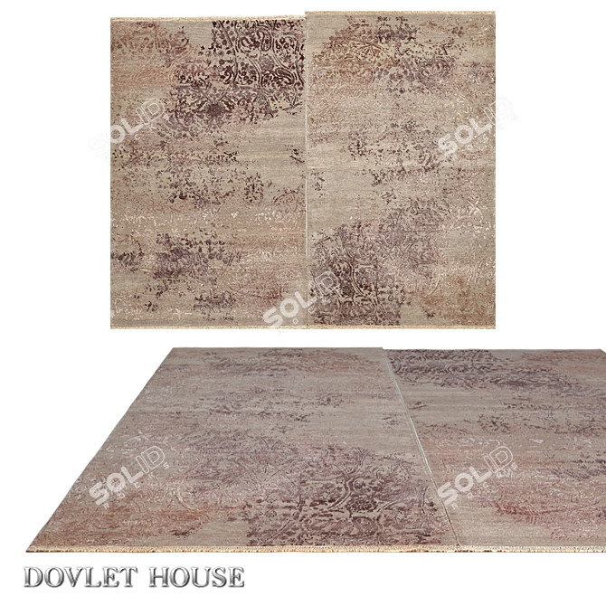 Double Carpet: DOVLET HOUSE (Art 16210) 3D model image 1