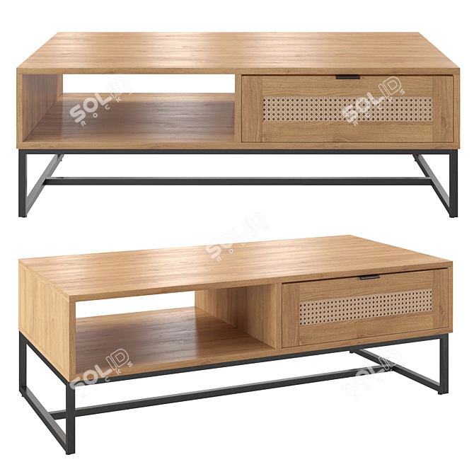 Nordic Chic Coffee Table 3D model image 1