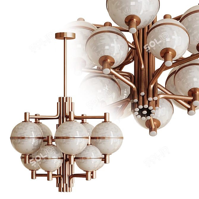 Andros Suspension Lamp: Sleek and Modern Lighting Fixture 3D model image 2
