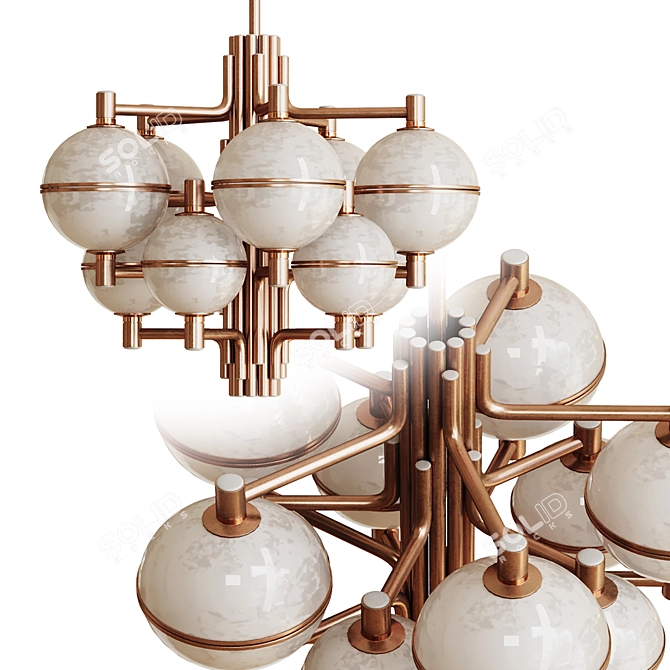 Andros Suspension Lamp: Sleek and Modern Lighting Fixture 3D model image 3