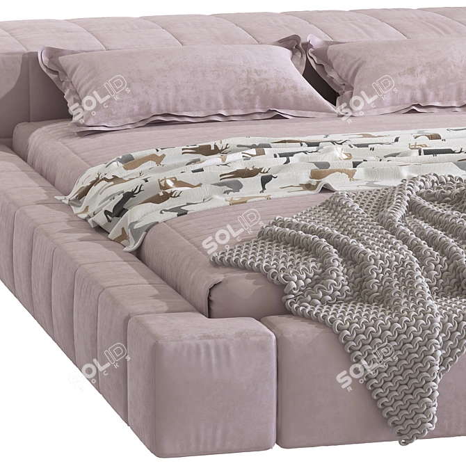 Luxury Bonaldo Beds for Stylish Comfort 3D model image 2