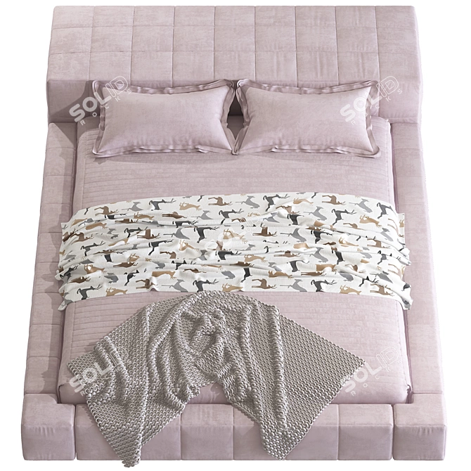 Luxury Bonaldo Beds for Stylish Comfort 3D model image 4
