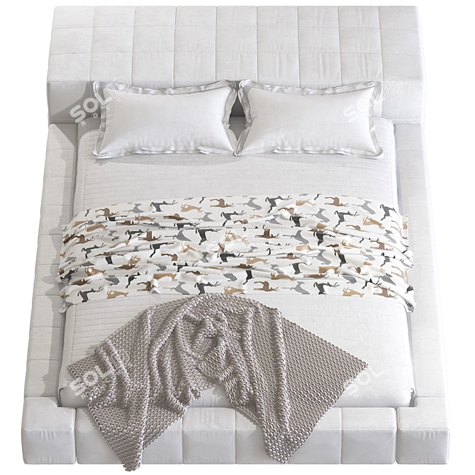 Luxury Bonaldo Beds for Stylish Comfort 3D model image 5