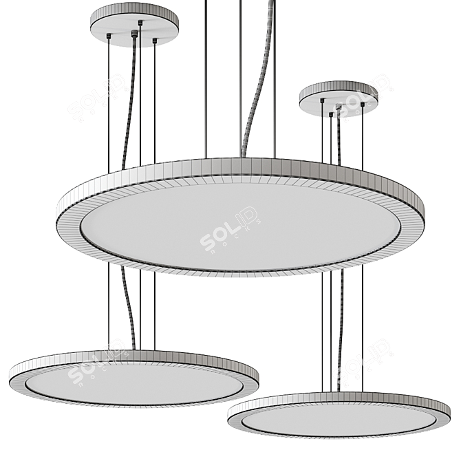 Gibas Moon Pendant Lamp - Modern and Stylish 3D model image 2