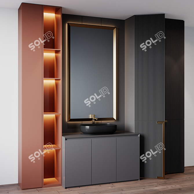 Luxurious Bath Set for Relaxation 3D model image 2