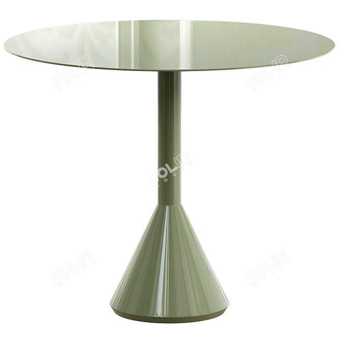 Modern Palissade Cone Round Table 3D model image 1