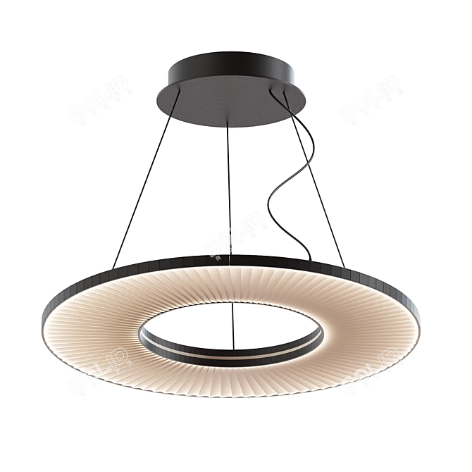 Iris H596 Pendant: Striking Minimalist Design 3D model image 1