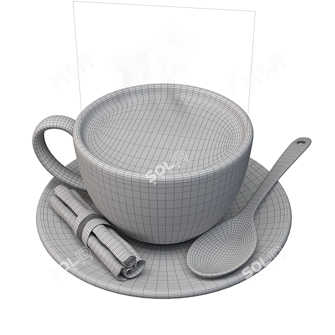 Steaming Cup of Joe 3D model image 3