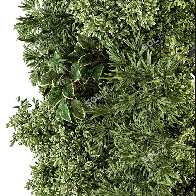 Green Wall 40 - Outdoor Vertical Garden 3D model image 5