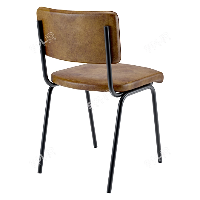 Chaplin Retro Dining Chair 3D model image 2