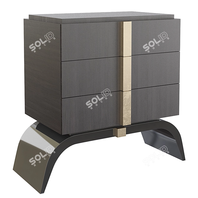 Modern Matignon Bedside Table by Decoconcept 3D model image 1