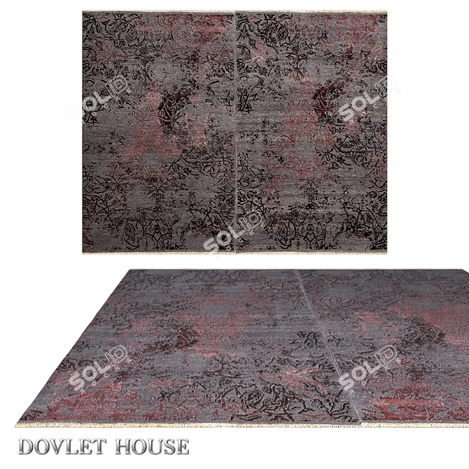 Ethereal Duo Silk & Wool Carpet (Art 16188) 3D model image 1