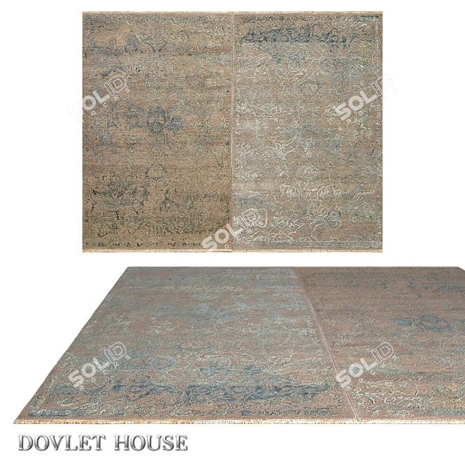 Luxury Double-Dove Carpet (Art 16191) 3D model image 1