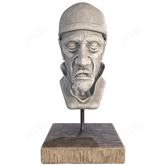 Vintage Gangster Statue 3D model image 3