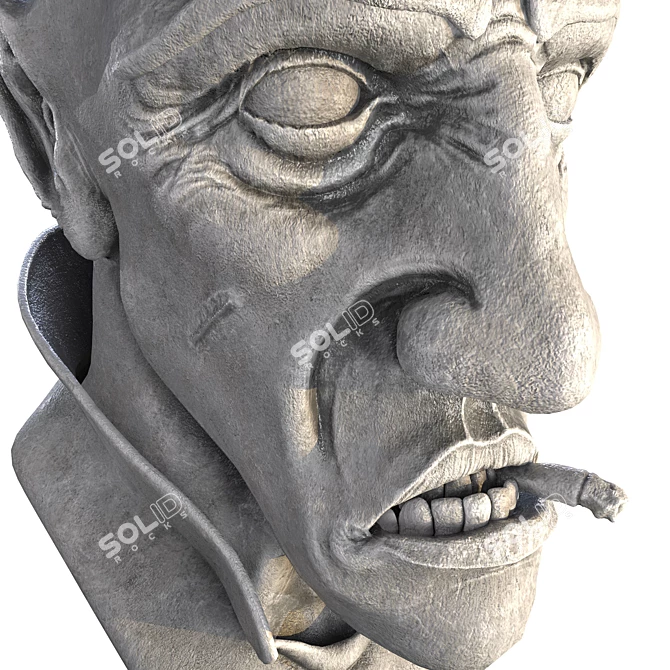 Vintage Gangster Statue 3D model image 4