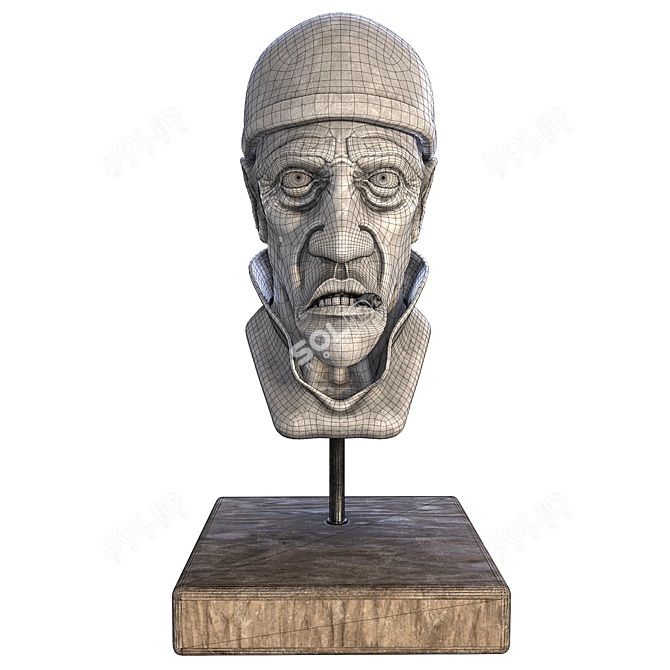 Vintage Gangster Statue 3D model image 5