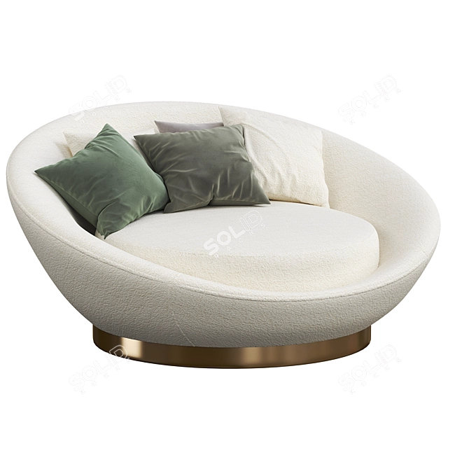 Elegant DUARDO Sofa: Modern Design, Premium Quality 3D model image 1