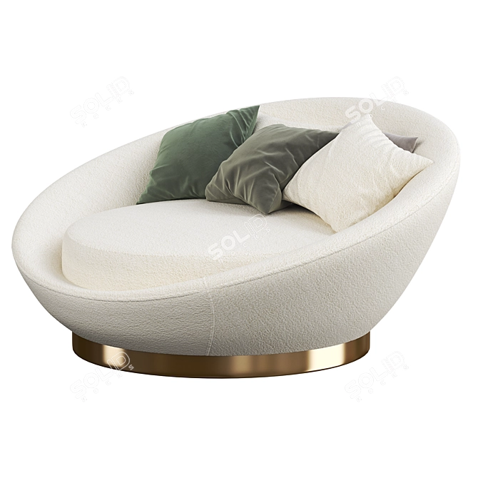 Elegant DUARDO Sofa: Modern Design, Premium Quality 3D model image 2