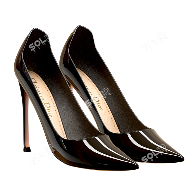 Chic Dior D-Moi Pumps 3D model image 3