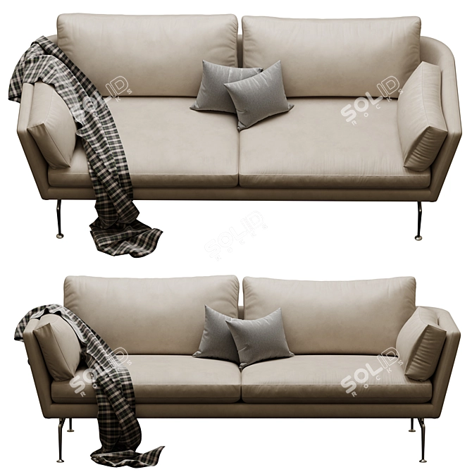 Elegant Comfort: Vitra Suita 3D model image 1