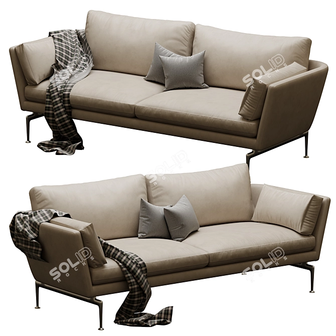 Elegant Comfort: Vitra Suita 3D model image 2