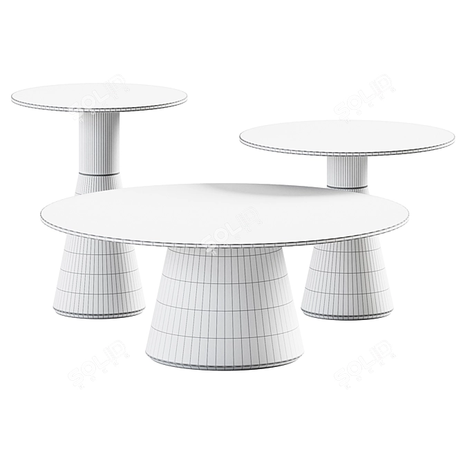 Modern Reverse Coffee Tables 3D model image 2