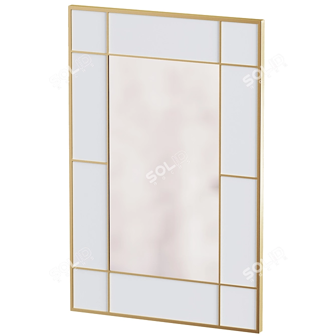 Elegant Cracioso Mirror by Kare 3D model image 4