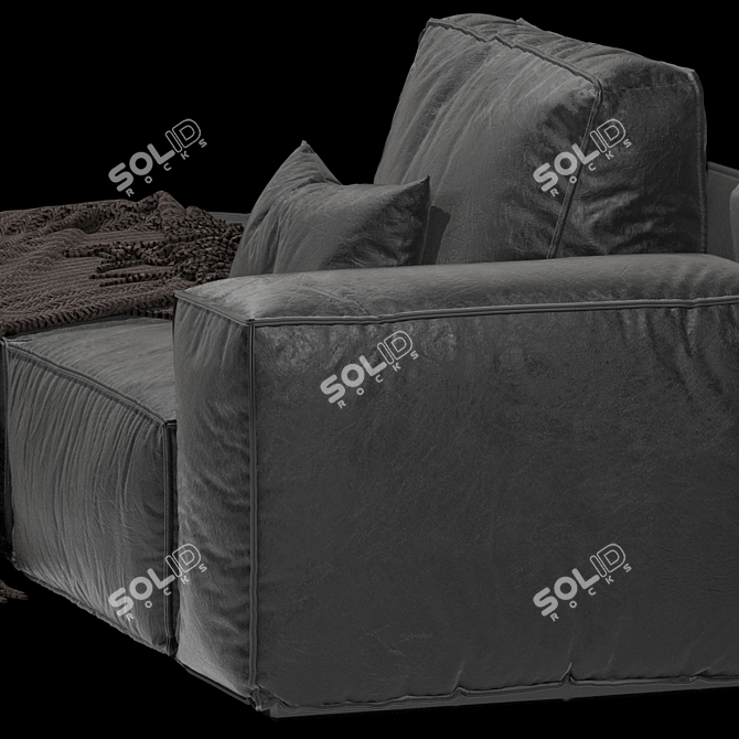 Sleek Designer Sofa for Modern Interiors 3D model image 3