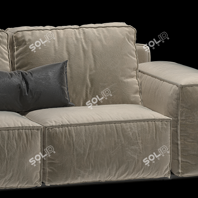 Sleek Designer Sofa for Modern Interiors 3D model image 6